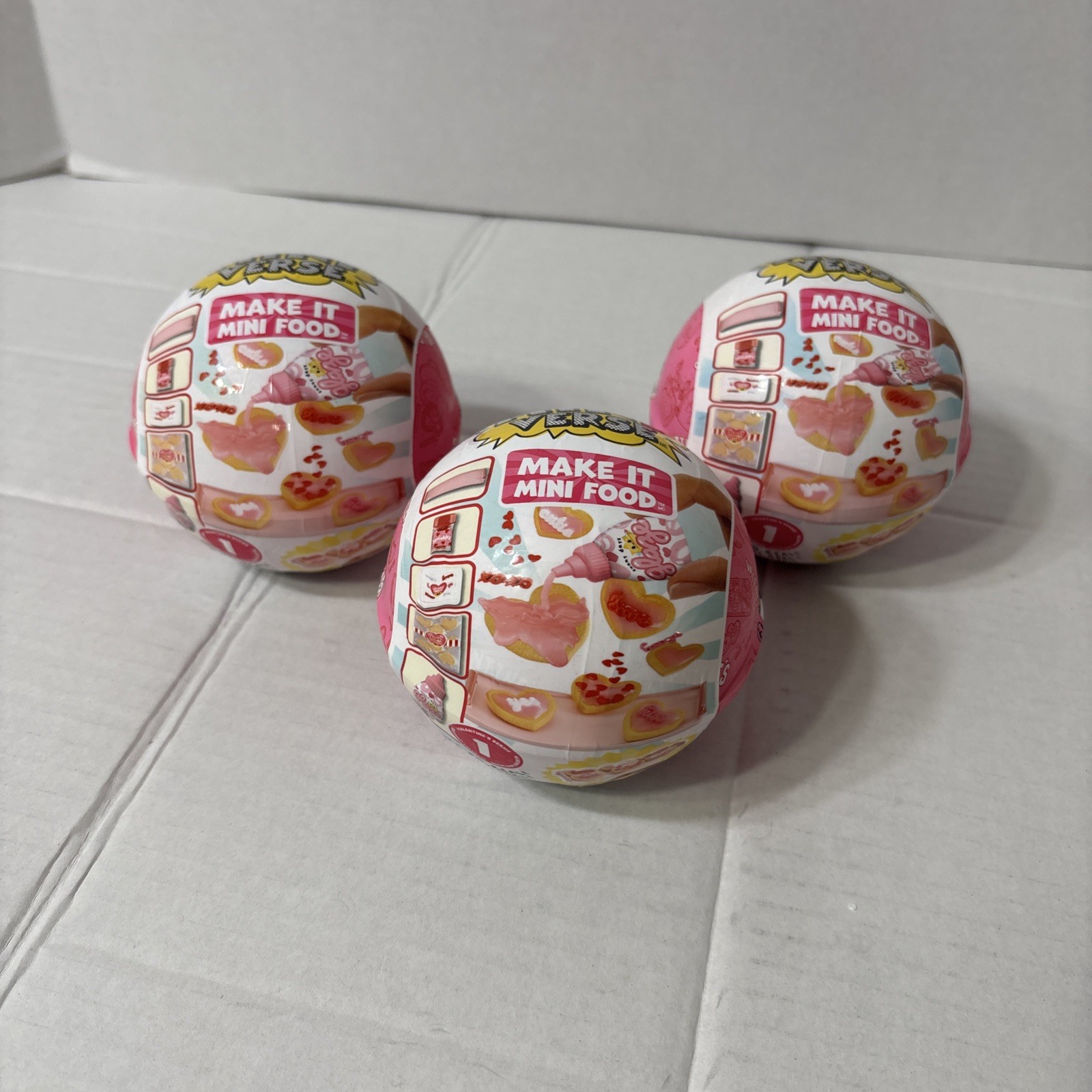 3 MGA MINIVERSE Valentines 2024 Rare Very Hard To Find New Sealed Mystery Balls