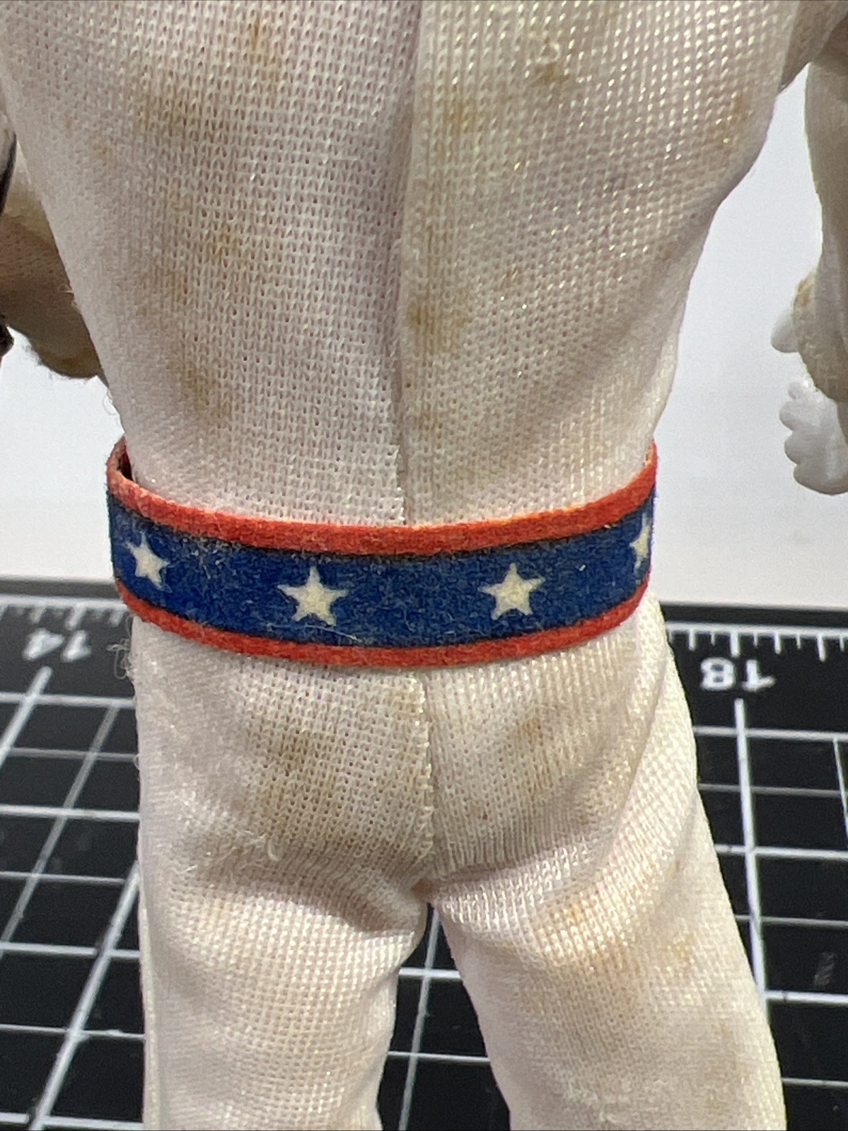 1972 Ideal Toys Evel Knievel Figure Bendy Rubber w/ Shoes Helmet Belt VTG 1970s