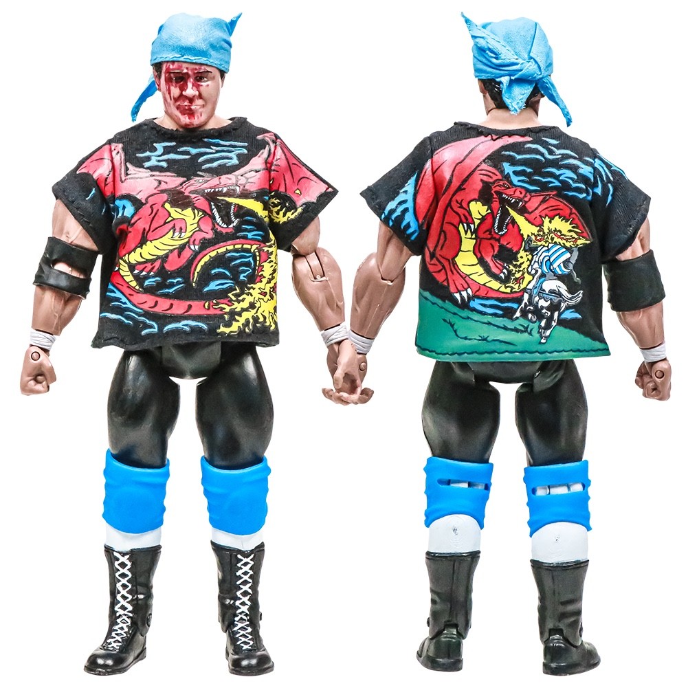 Legends of Wrestling Action Figures: Mikey Whipreck Variant Loose in Factory Bag