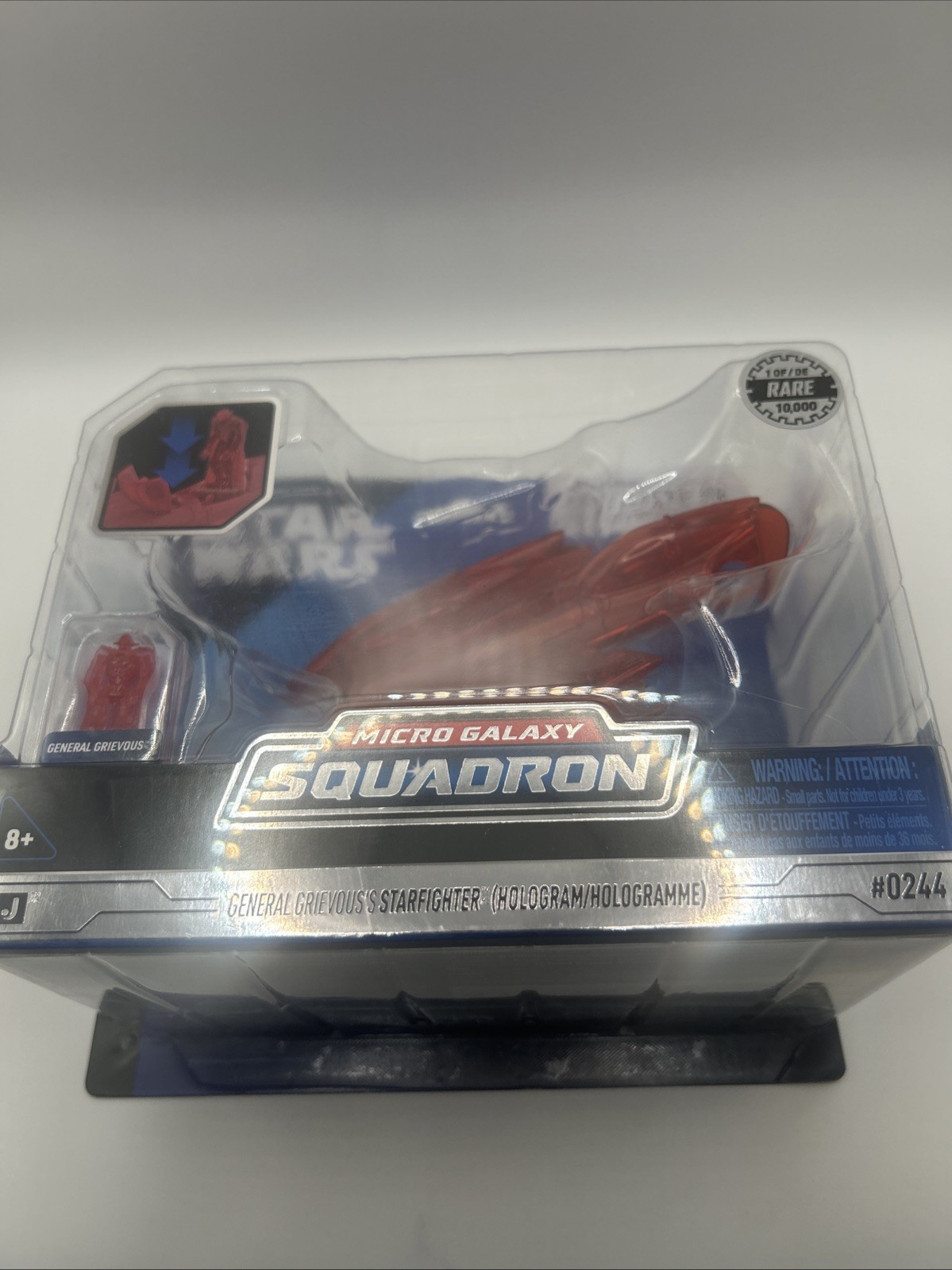 Star Wars Micro Galaxy Squadron General Grievous Starfighter Hologram #0244 Rare