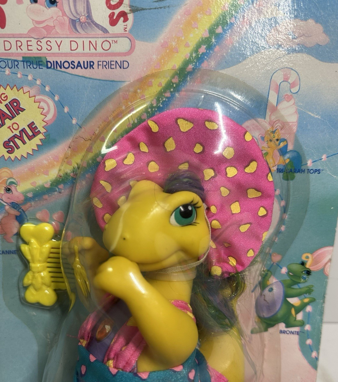 RARE VTG 1992 Meritus Darlin’ Dinos Yellow Bronte Dressy Dino Bathing Suit 10634