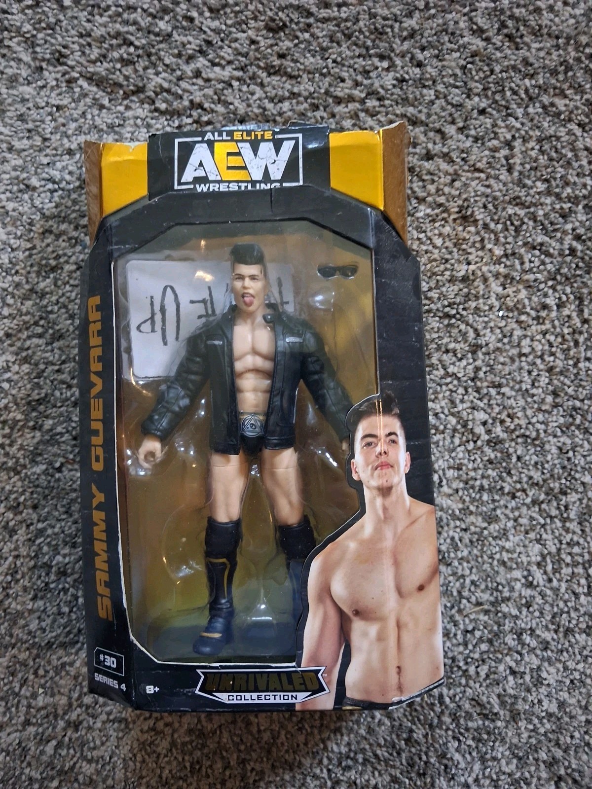 Lot AEW Wrestling Ring Cm Punk Sting Darby XL Shirt Kenny Omega Bucks Figure