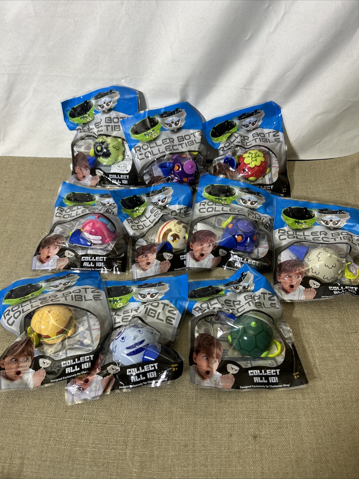 Roller Botz Collectible Slide Racing Toy New in Original Packaging (Set Of 10)