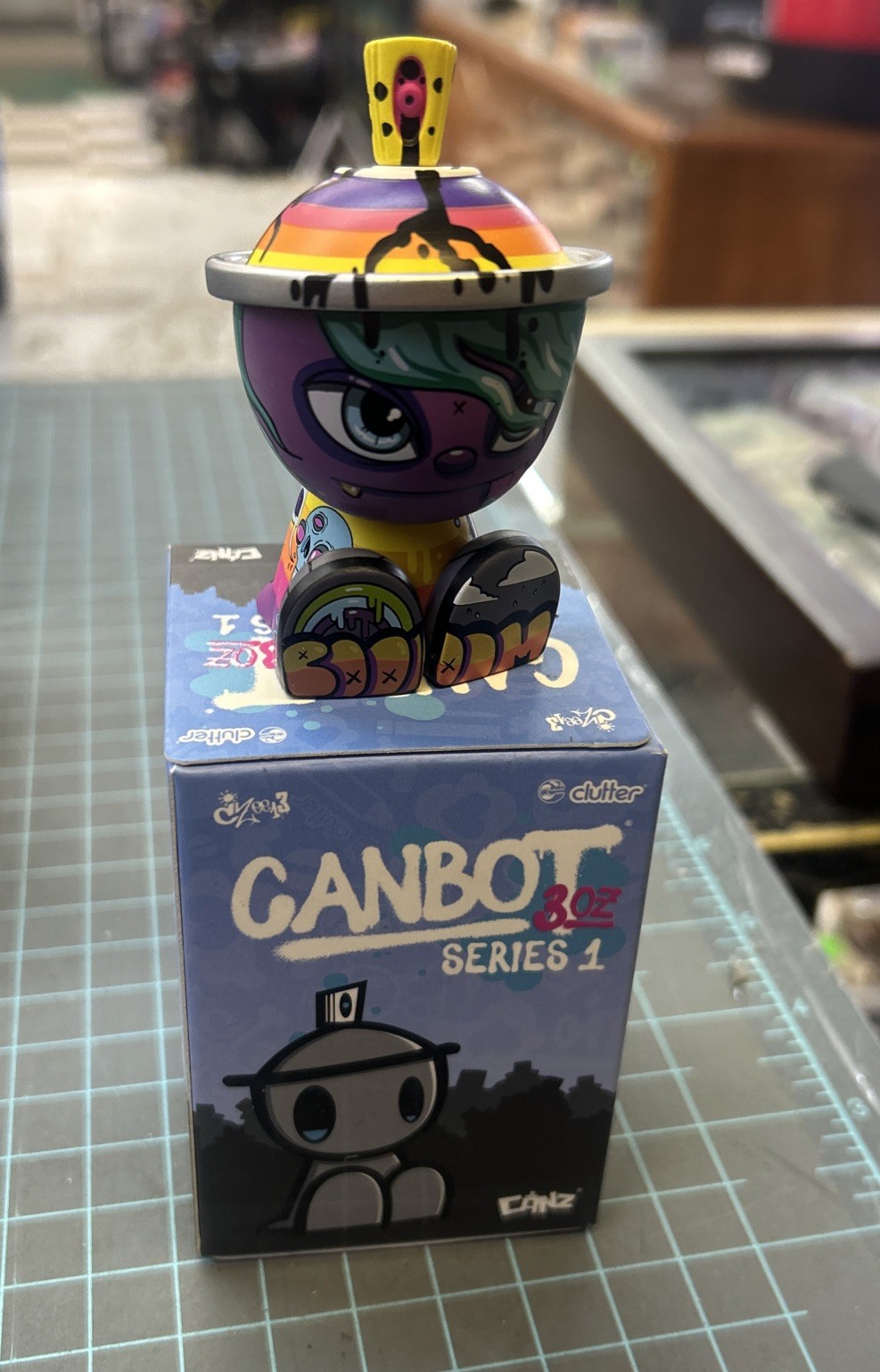 Boooom CanBot by Clutter 3oz Series 1 Blindbox Nicky Davis Ghost Gang