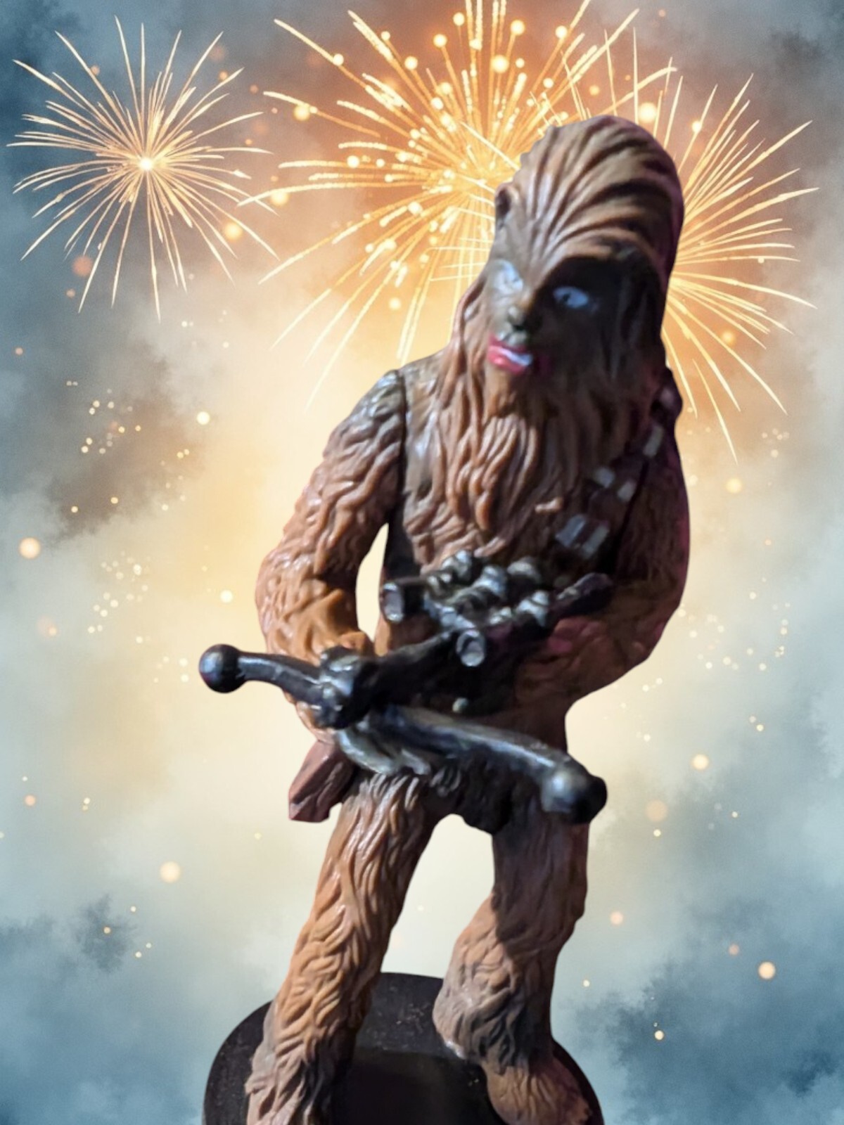 CHEWBACCA DISNEY FIGURINE CAKE TOPPER STAR WARS TOY