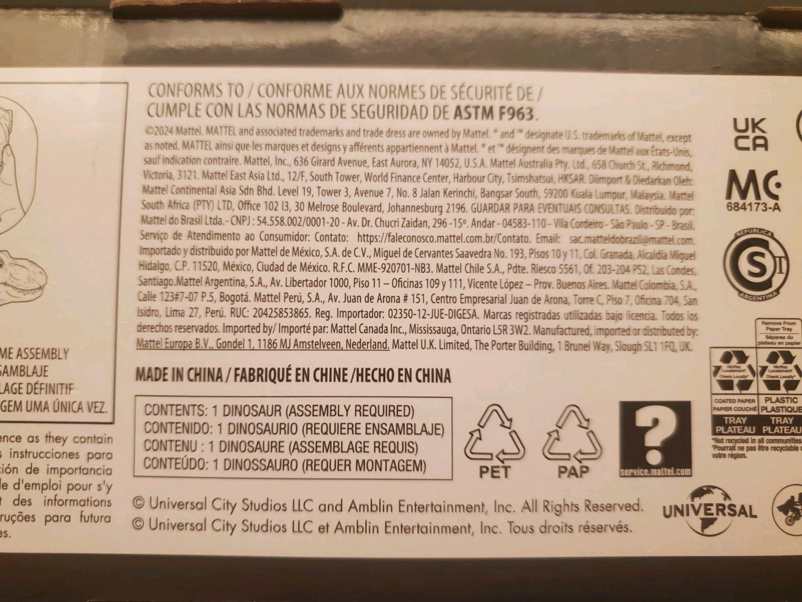 Mattel Jurassic World Rebirth Lab Lockdown Tyrannosaurus Rex JGM16 New UNOPENED