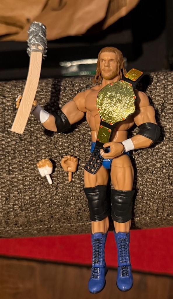 Triple H WWE Mattel Elite Legends Series 31 Wrestling Figure Toy Custom Head HHH