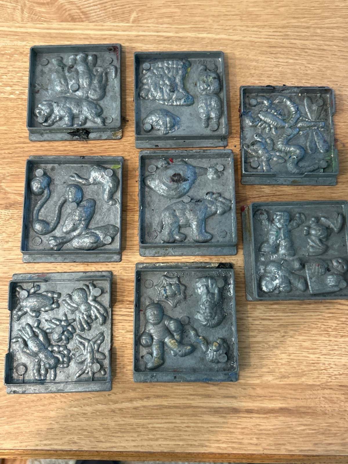 8 ToyMax Creepy Crawler Molds 1960’s ? & 1992 Frankenstein Monster Mummy Bats