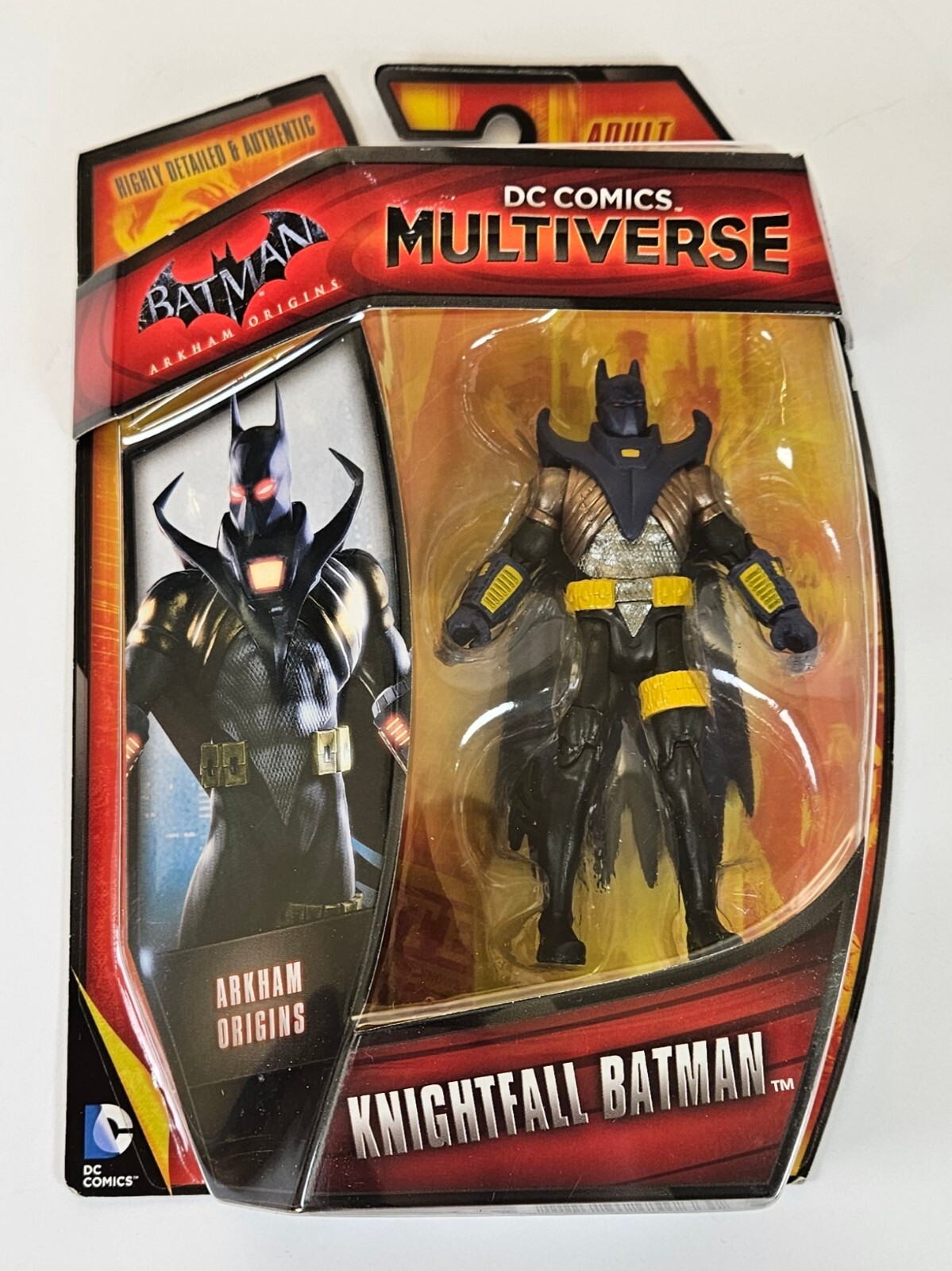 KNIGHTFALL BATMAN MULTIVERSE ACTION FIGURE DC ARKHAM KINIGHT MOSC 4″ MATTEL 2015
