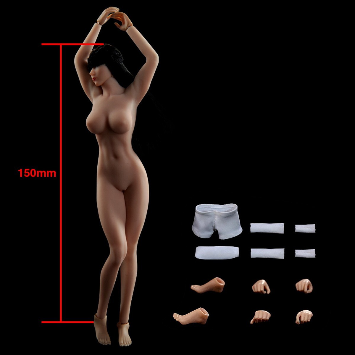TBLeague PHMB2018-T01B 1/12 Female Super Seamless Flexible Body 6″ Action Figure