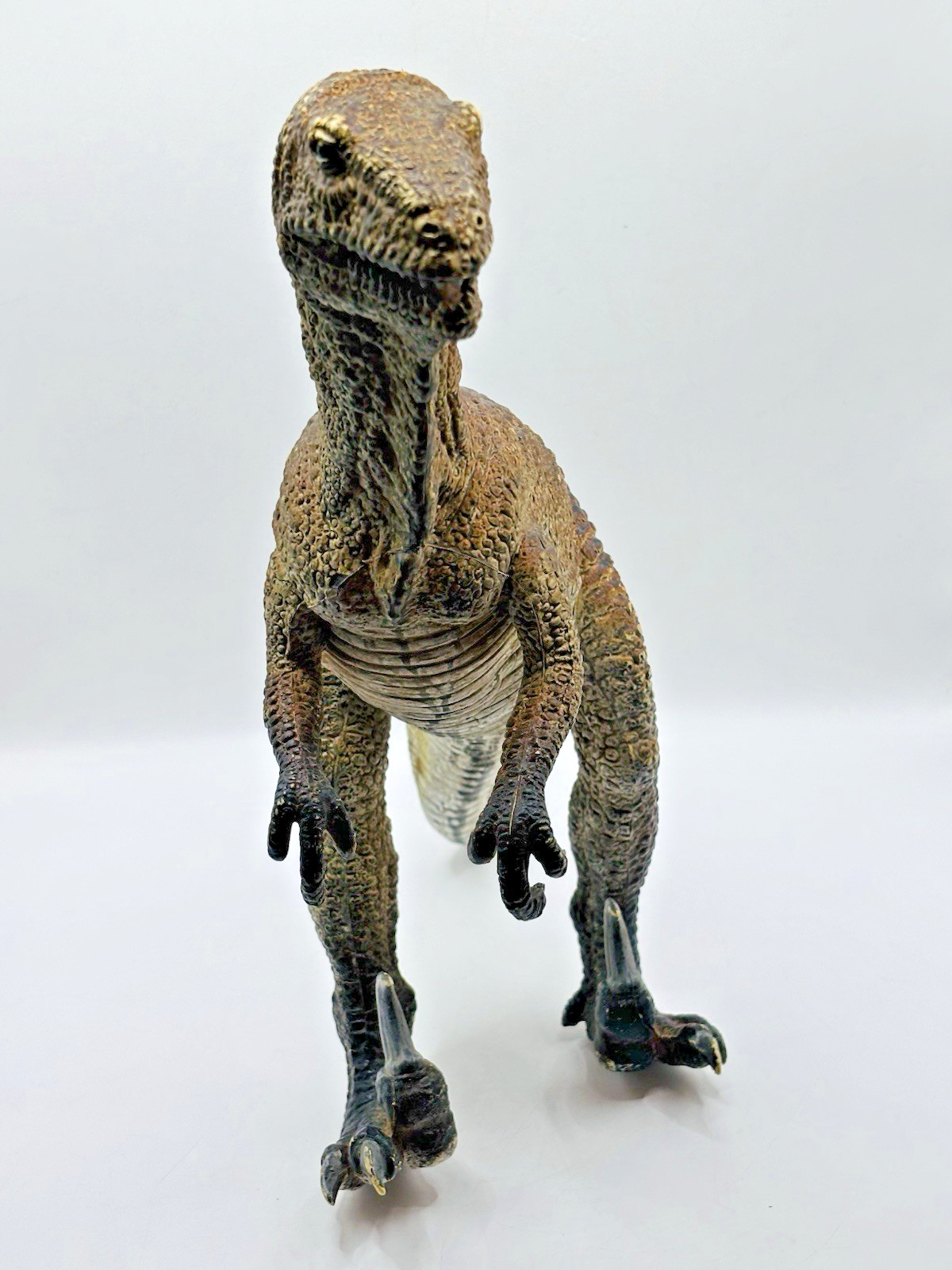 Vtg Large 11″ AAA Dromaeosaurus Dinosaur Figure Heavy T Rex Raptor Kaiju