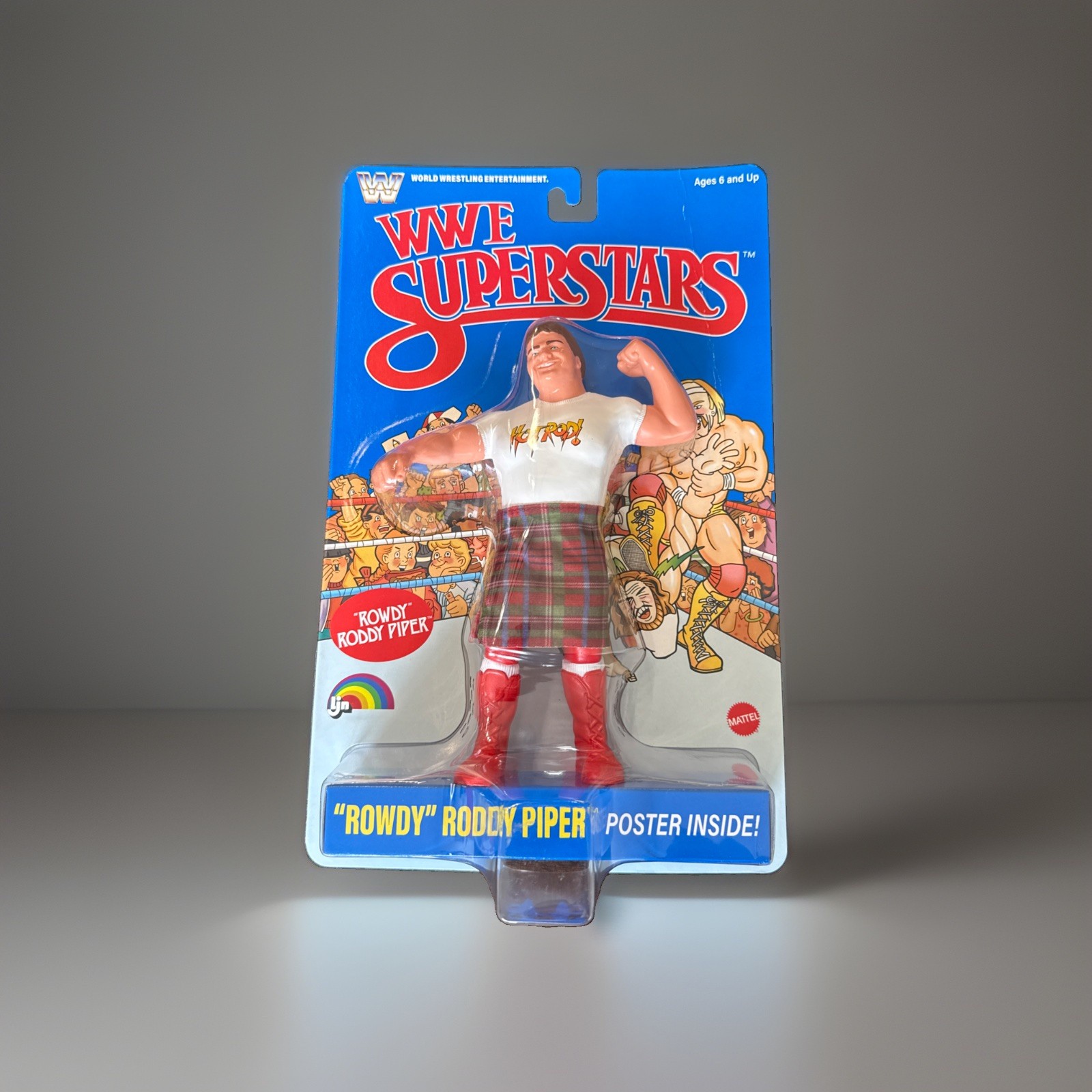 Mattel WWE Superstars LJN Series 2 ROWDY RODDY PIPER 1980’s 8″ Retro Figure 2026