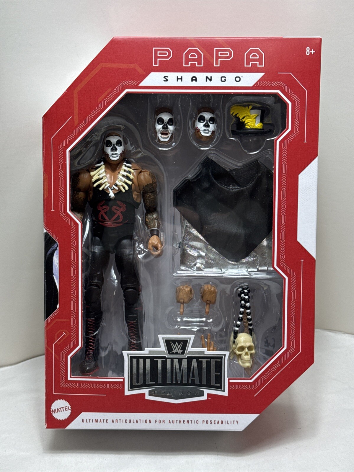 *DAMAGED BOX* WWE Ultimate Edition Grudges ’92 PAPA SHANGO 7″ Exclusive Figure