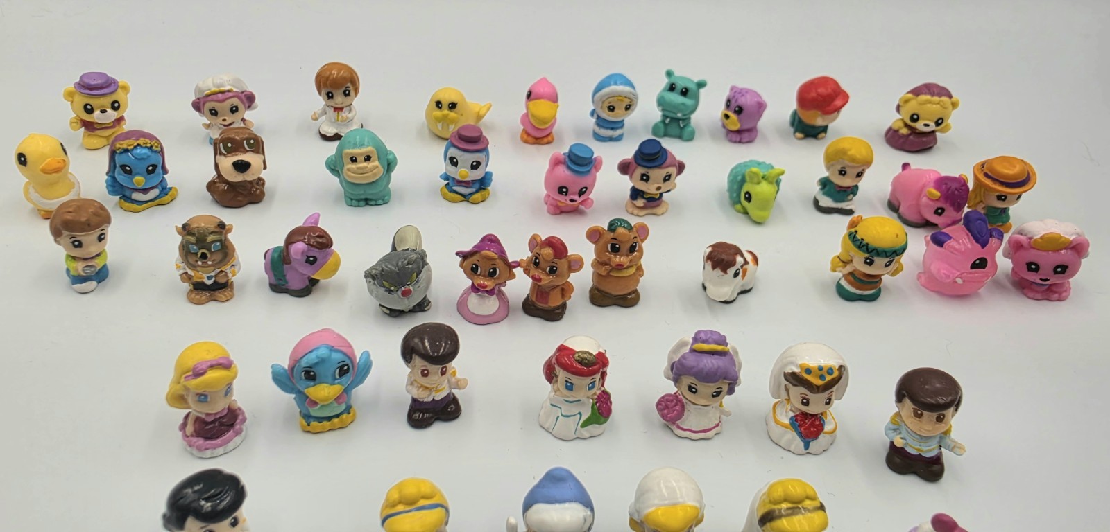 Disney Squinkies Mixed Lot of 45 Cinderella Prince Charming Fairy Godmother