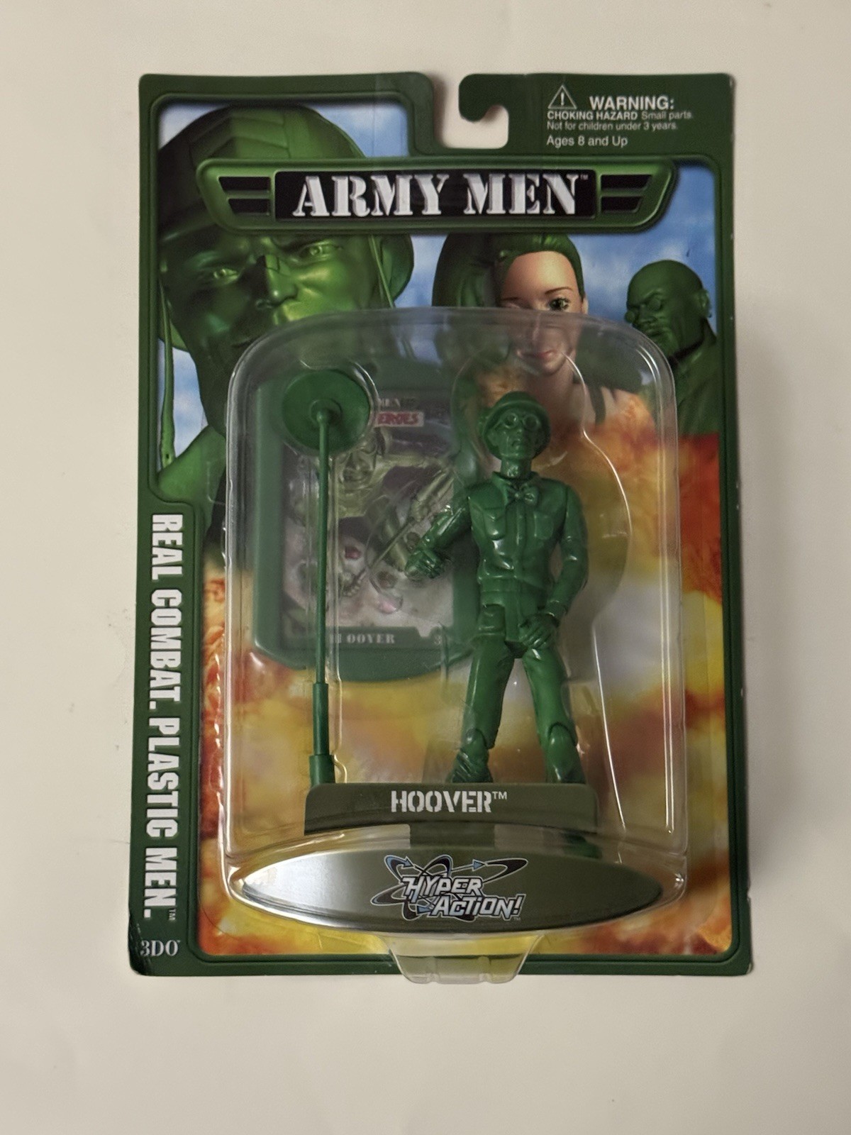 Rare Vintage 2000 Playing Mantis Army Men HOOVER Action Figure Sarge’s Heroes