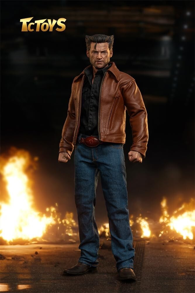 1:6 Marvel Wolverine Logan Man Head Hands Clothes For 12″ Male Action Figure