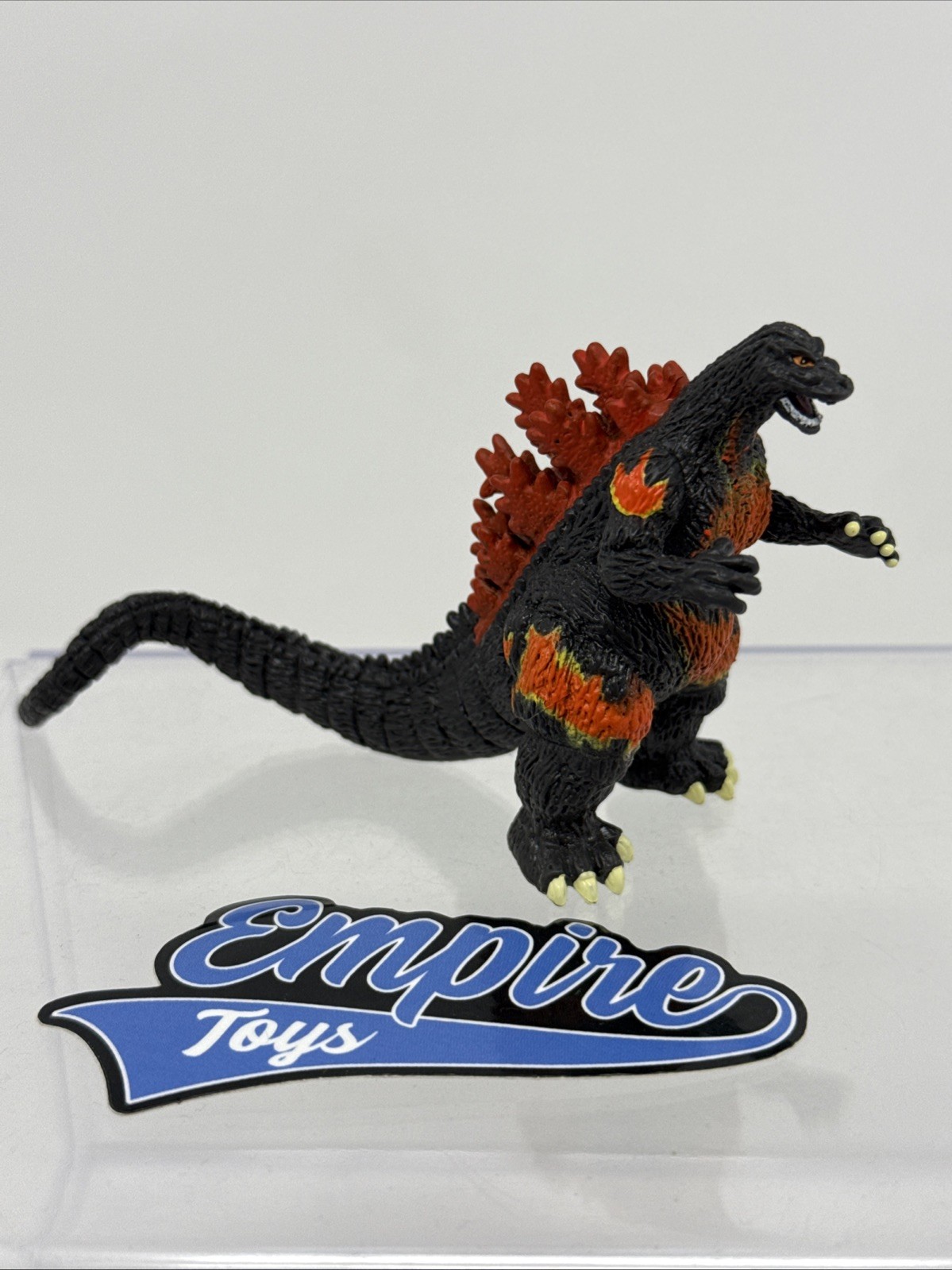 Burning Godzilla 2.5″ Tall Gashapon Figure 2002 Toho Bandai Kaiju Mini Figure