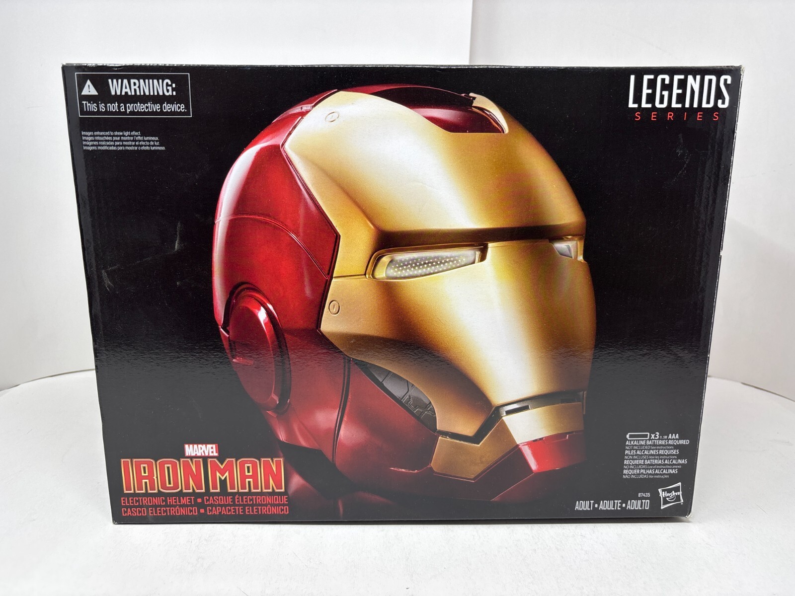 Marvel Legends Series Iron Man Electronic Helmet Tested Defective READ