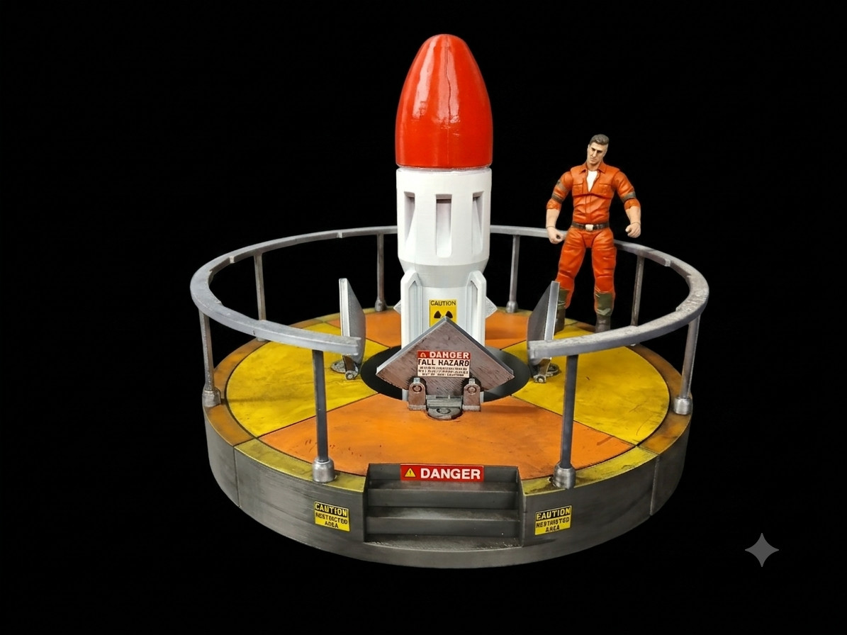 MISSILE SILO CONTROL 1:18 3.75 inch figure diorama accessory Star Wars Gi jOe