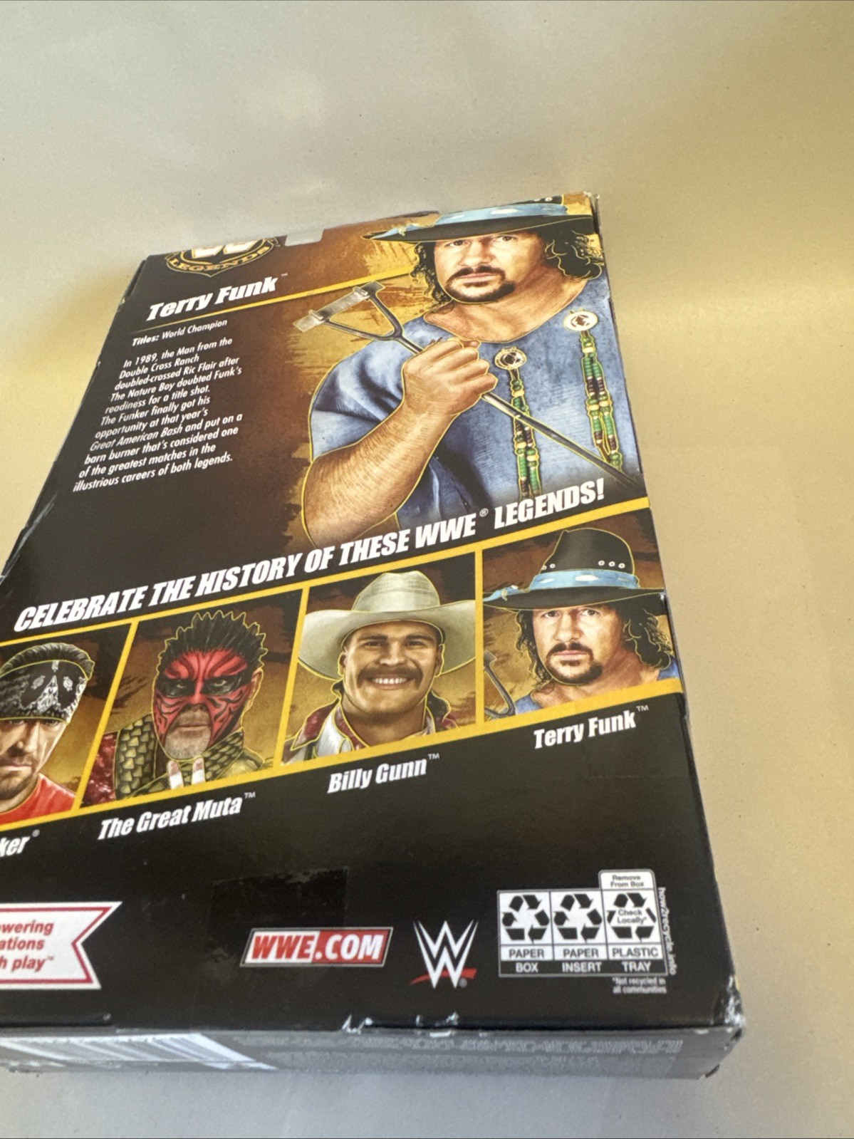 Mattel WWE Elite Legends Terry Funk Wrestling Figure New In Box