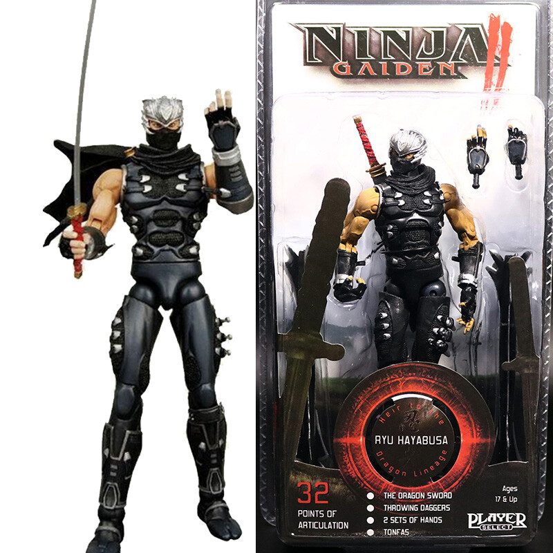 NECA Ninja Gaiden 2 Ryu Hayabusa 7″ Action Figure Play Selected Game Collection