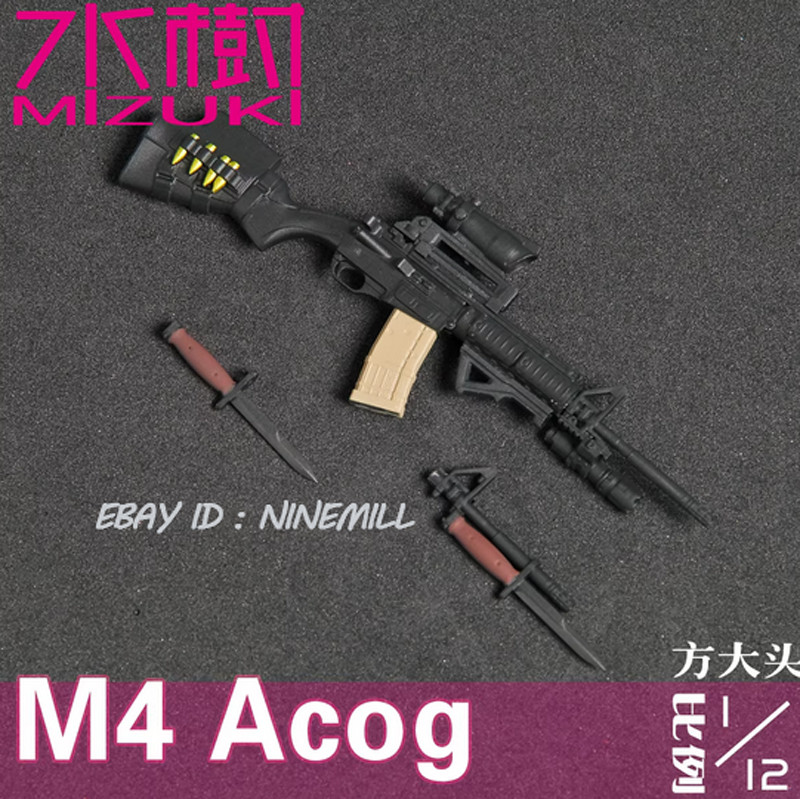 M4 Gun 1/12 Scale Kit For 6in Military Action Figure