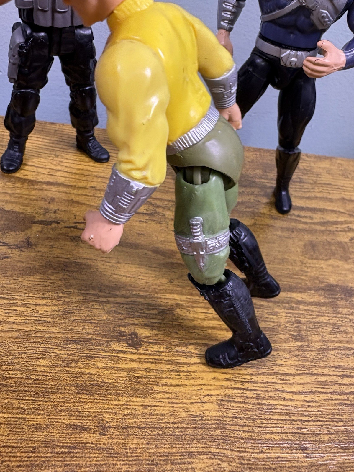 1993 Mattel Warner Demolition Man Kick Fighting Spartan Figure Lot Stallone 5.5”