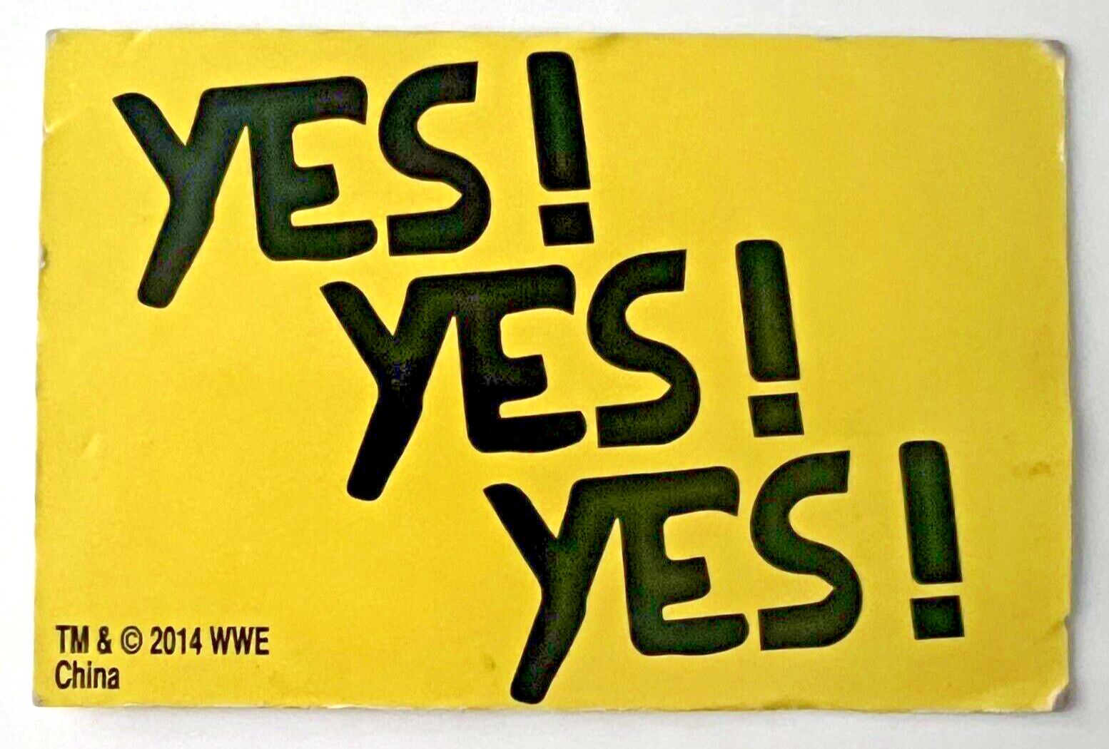 WWE Daniel Bryan Elite Series 28 YES Sign – Wrestling Figure Accessory Only