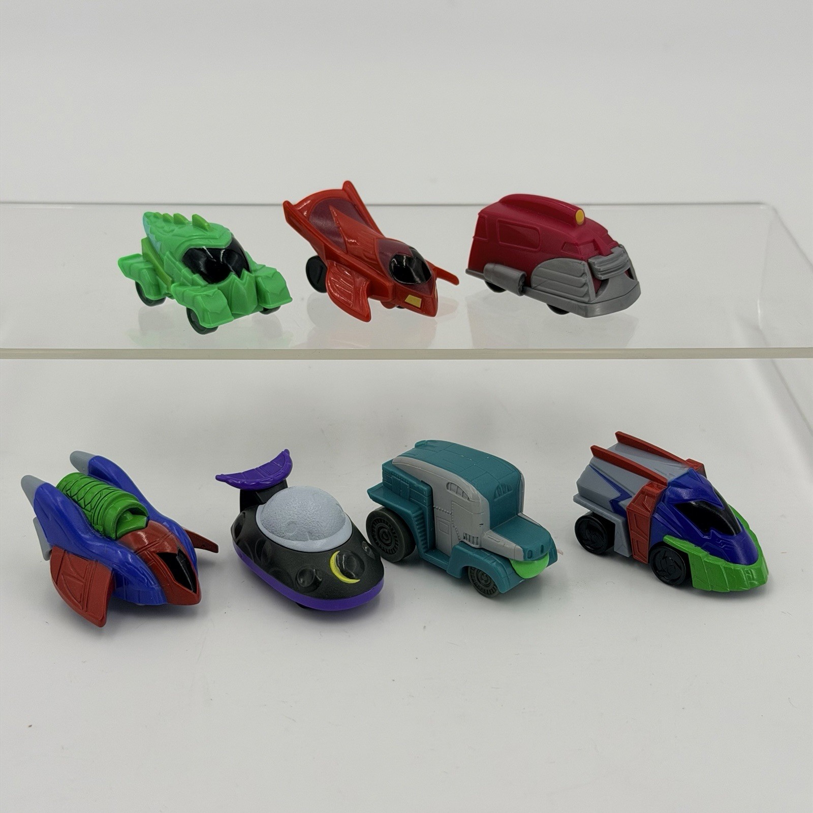 PJ MASKS Toy Lot Micros 7 Mini Vehicles Just Play GEKKO OWLETTE TRAIN
