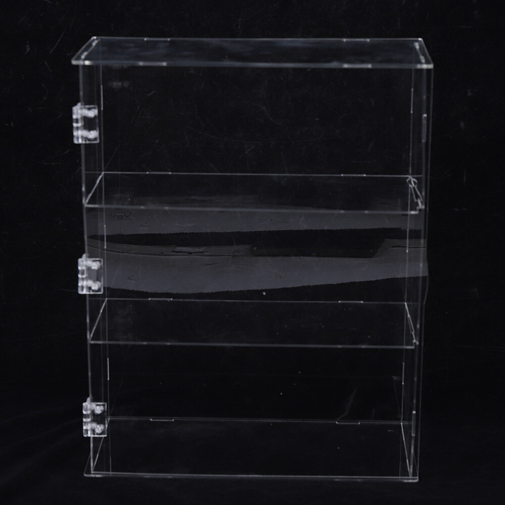 Acrylic Display Case Clear for 3Tier Dustproof Toy Showcase Holder Display Shelf