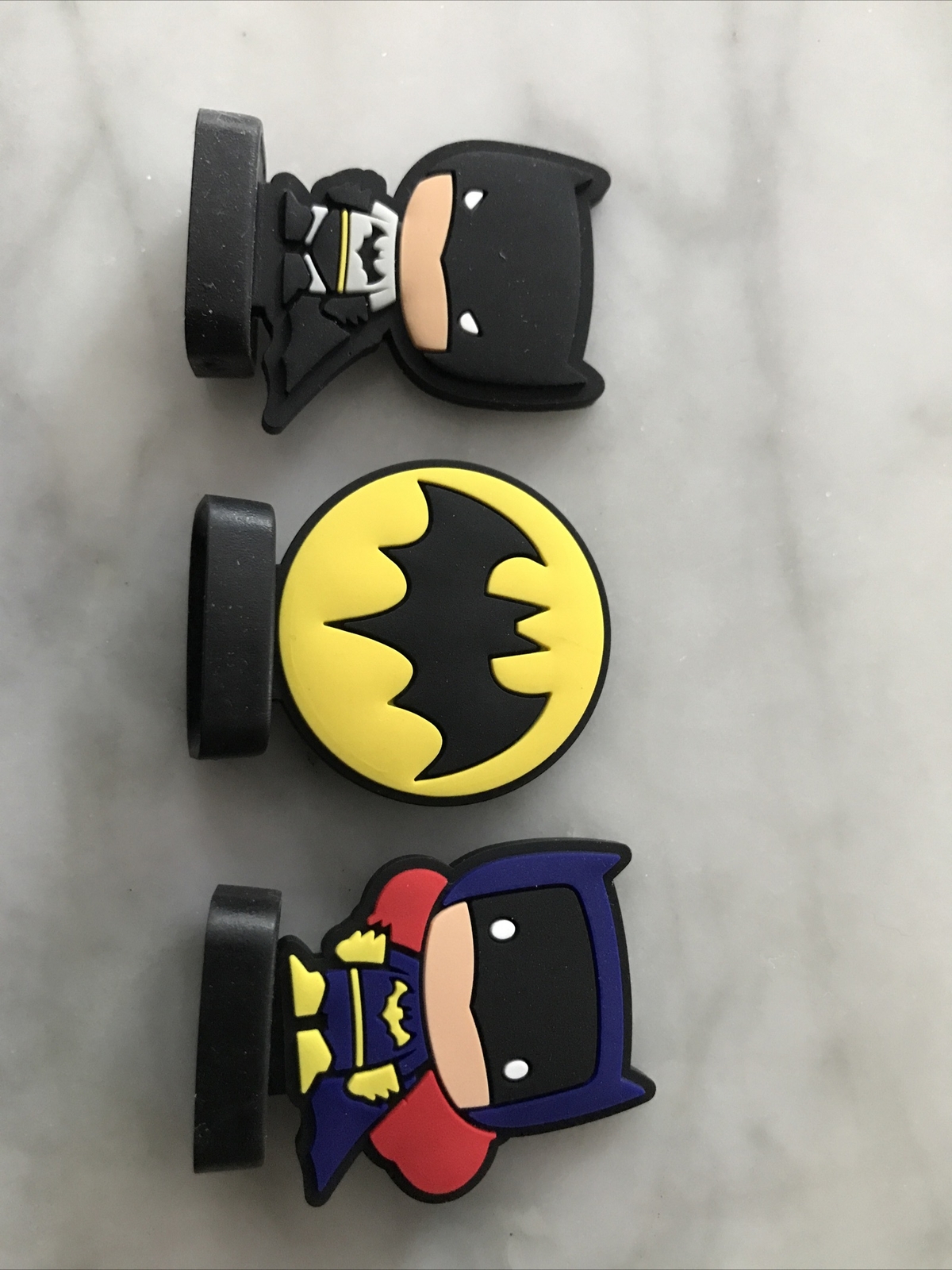 DC Herostix (Circle K Exclusive) Lot of 3 “BATMAN” and symbol With “BATGIRL”