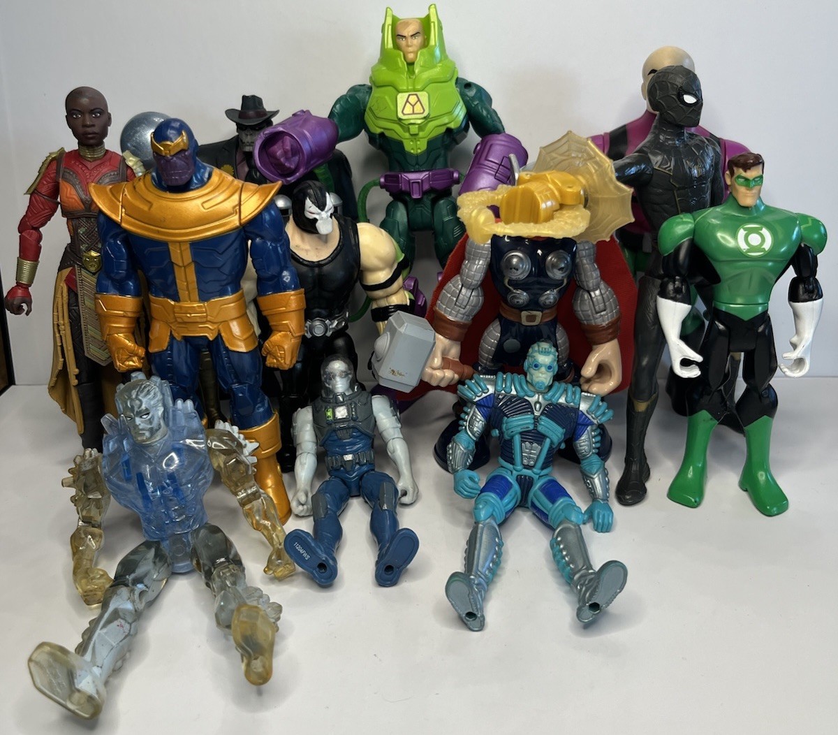 Collector Reseller Lot Of 13 Various Action Figures From Various Years DC Etc