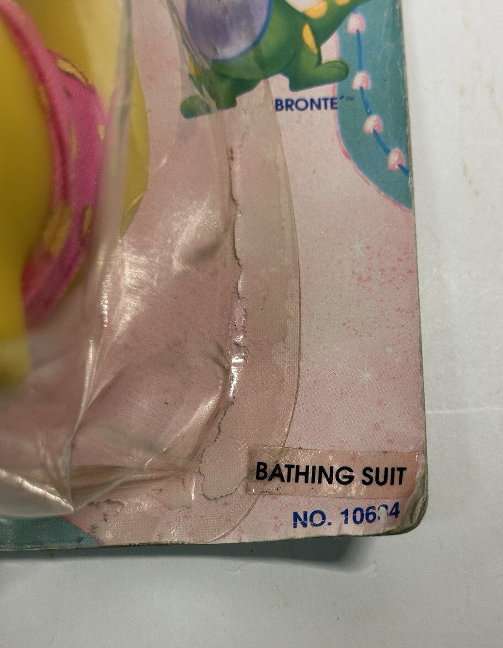 RARE VTG 1992 Meritus Darlin’ Dinos Yellow Bronte Dressy Dino Bathing Suit 10634