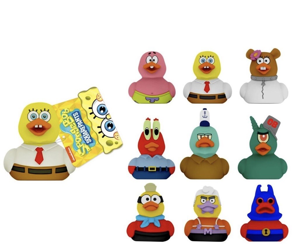 Spongebob Squarepants Rubber Ducks Lot Of 9 Complete EXCLUSIVE BRAND NEW RARE