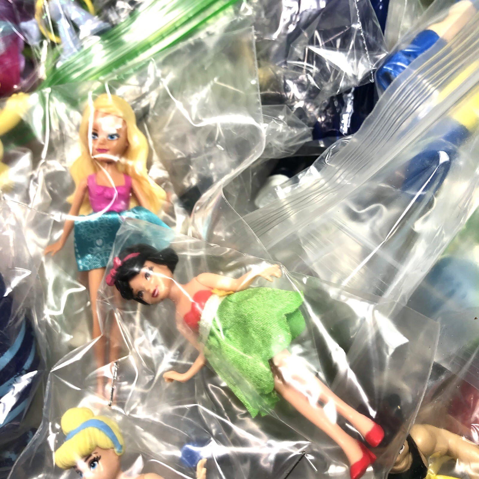 Boys & Girls Action Figure/Small Doll Lot Ages 6+ 5 Lbs Of Toys Cleaned