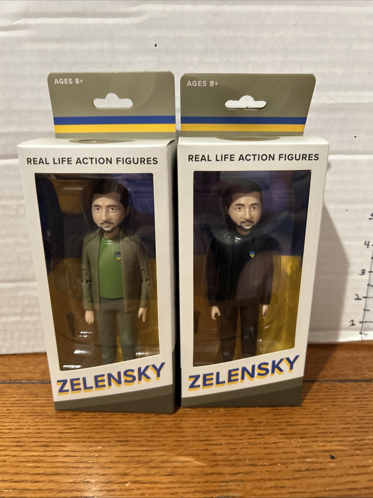 2 NEW ? FCTRY Real Life Volodymyr Zelensky Action Figures