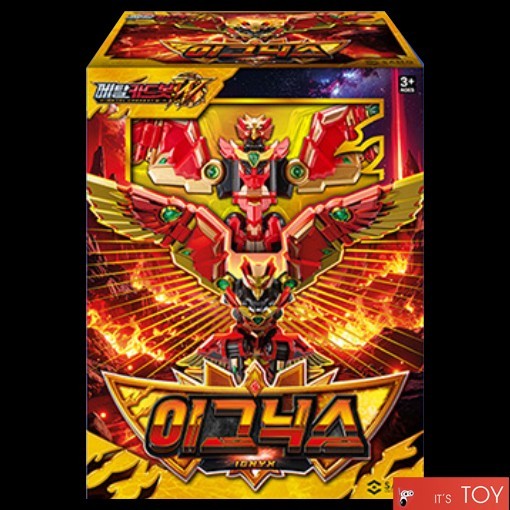 Metal Cardbot W IGNIX Red Phoenix Transforming Robot Grand Blueleon Weapon 2026