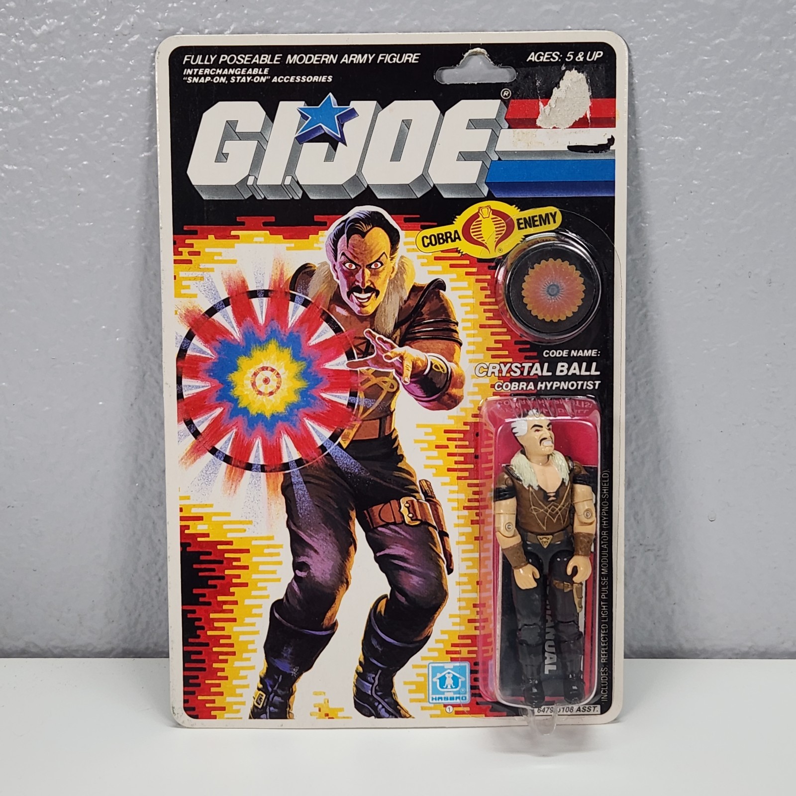 Crystal Ball 34 Back GI Joe 1987 Hasbro Vintage Action Figure NEW MOSC SEALED