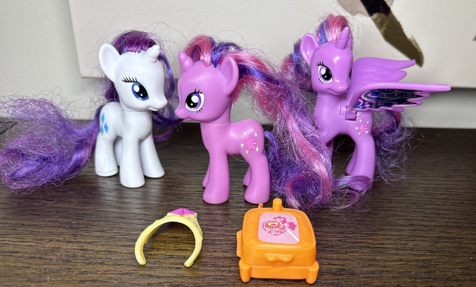 My Little Pony Twilight Sparkle Crystal Princess Palace Brushable Figure Lot 3 A