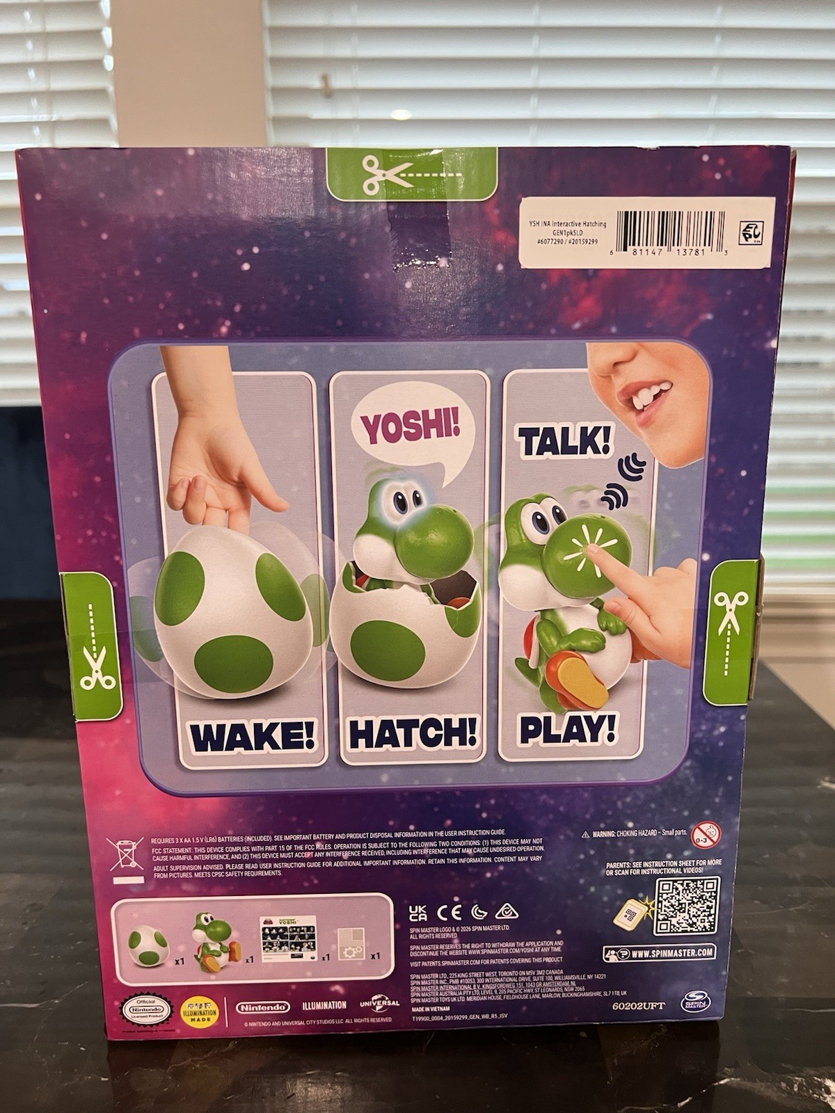 Hatchin’ Yoshi Hatching Egg – Super Mario Galaxy Movie Interactive Figure NEW IN