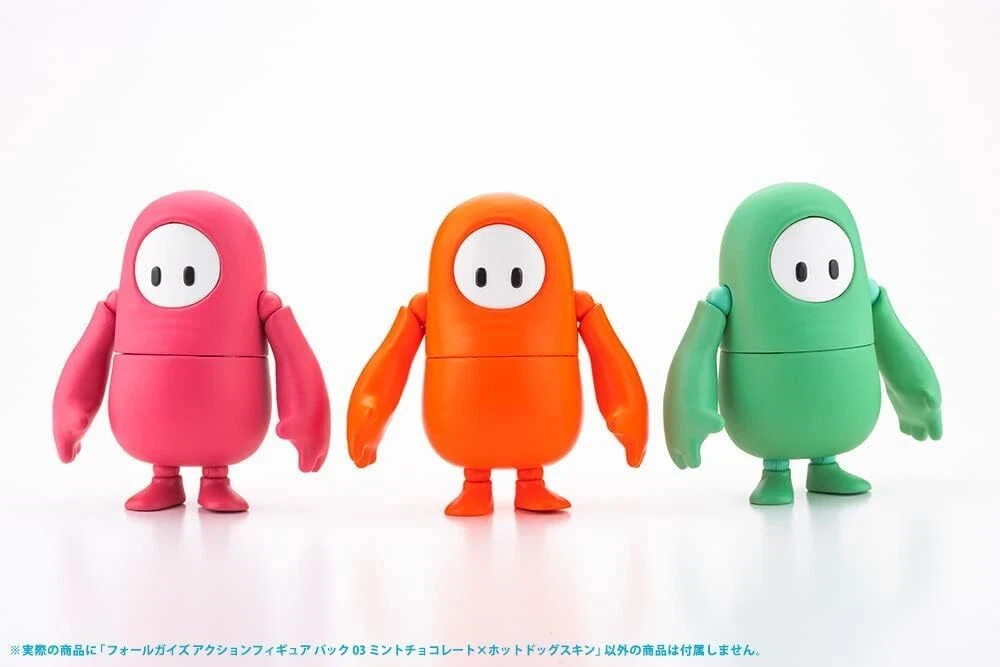 FALL GUYS Action Figure Pack 03 “Mint Chocolate x Hot Dog Costume” 1/20 sca