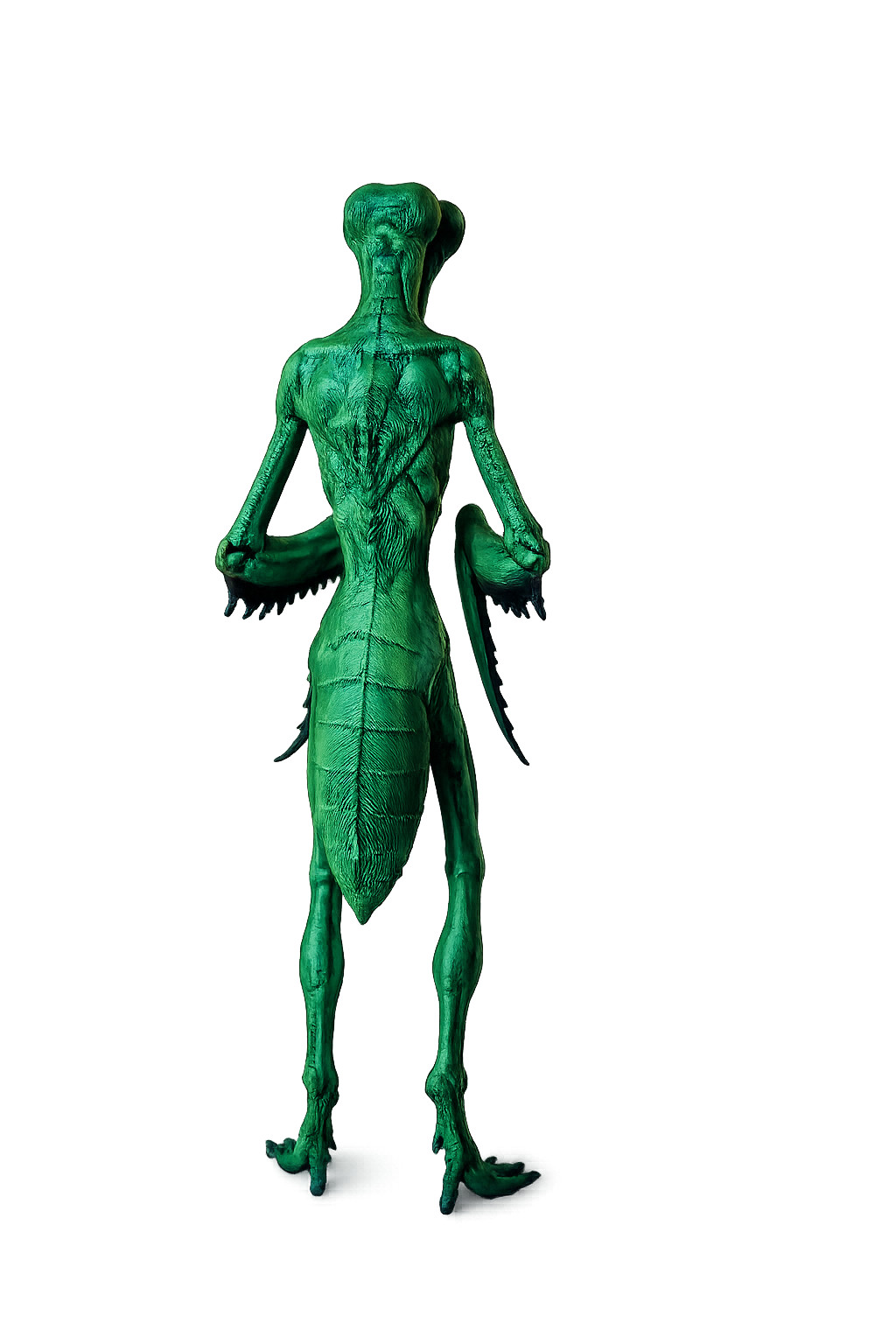 Insectoid Alien Mantis Figurine 18cm Hand Painted UFO Sci-Fi Collectible