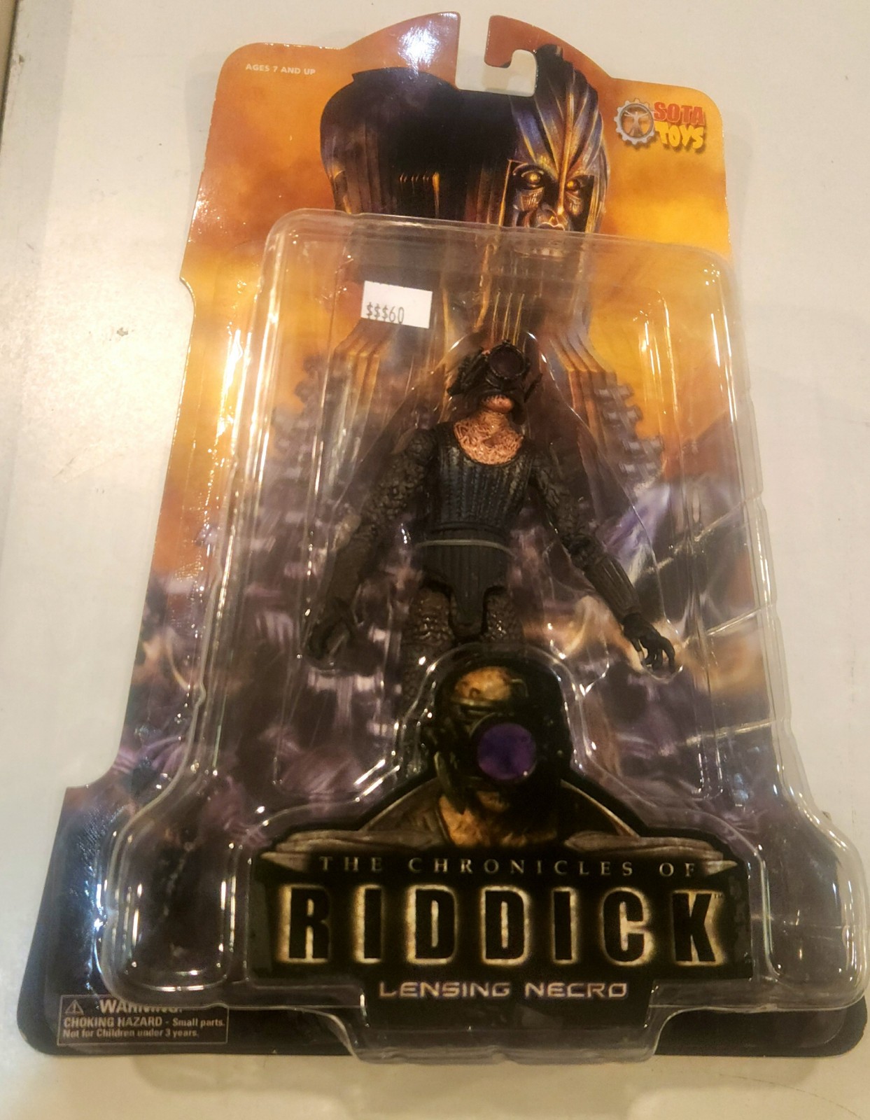 THE CHRONICLES of RIDDICK LENSING NECRO 7″ Action Figure SOTA TOYS NEW IN BOX