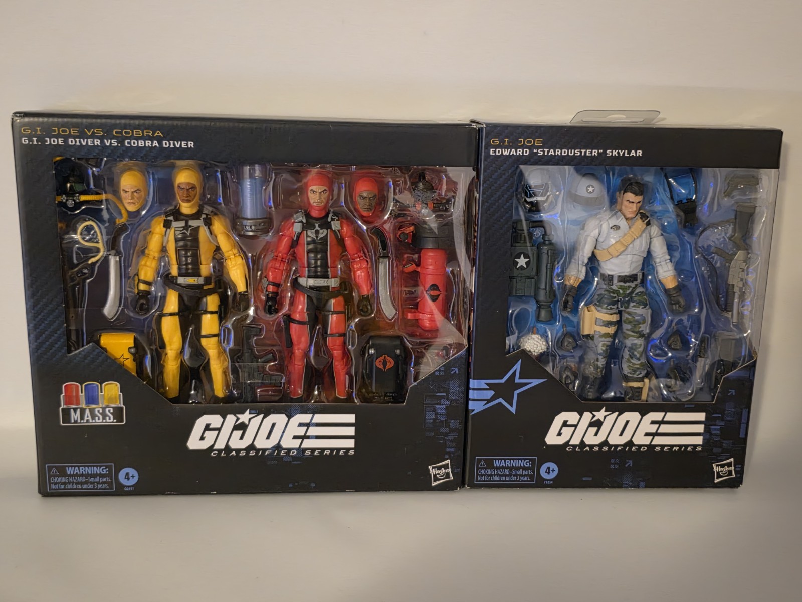 G.I. Joe Classified MASS Diver Vs Cobra Divers 2 pack & Starduster Lot