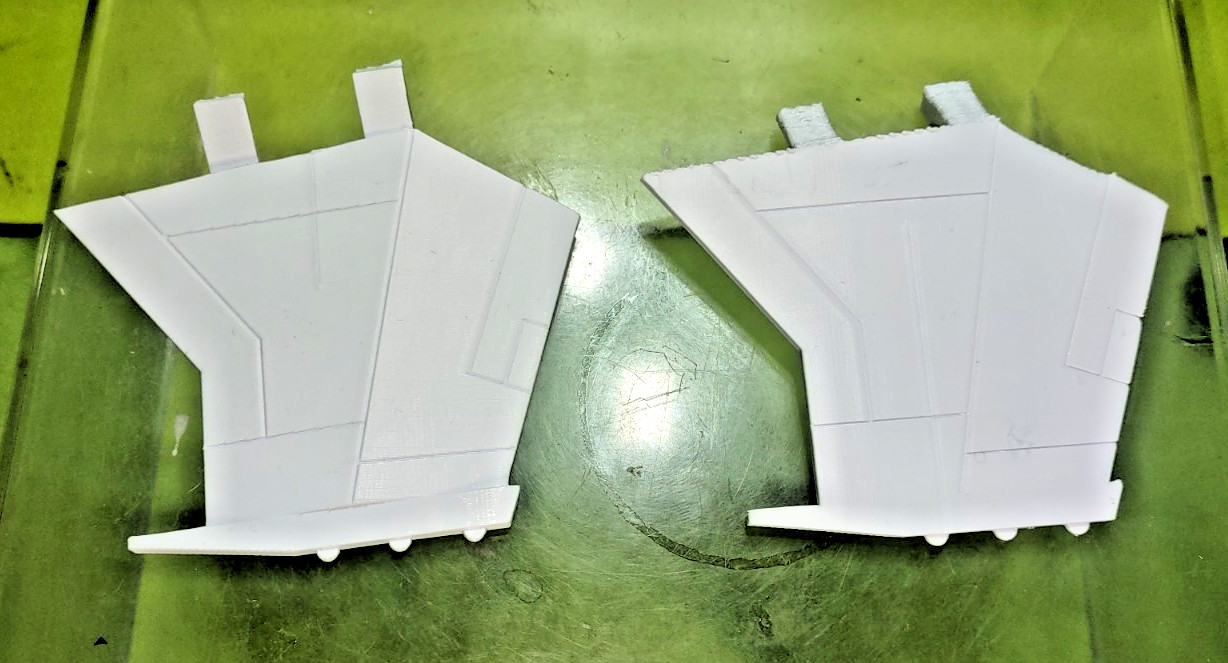 MEGO BUCK ROGERS STAR FIGHTER 2 BOTTOM WINGS 3D PARTS ONLY READ! FIRST