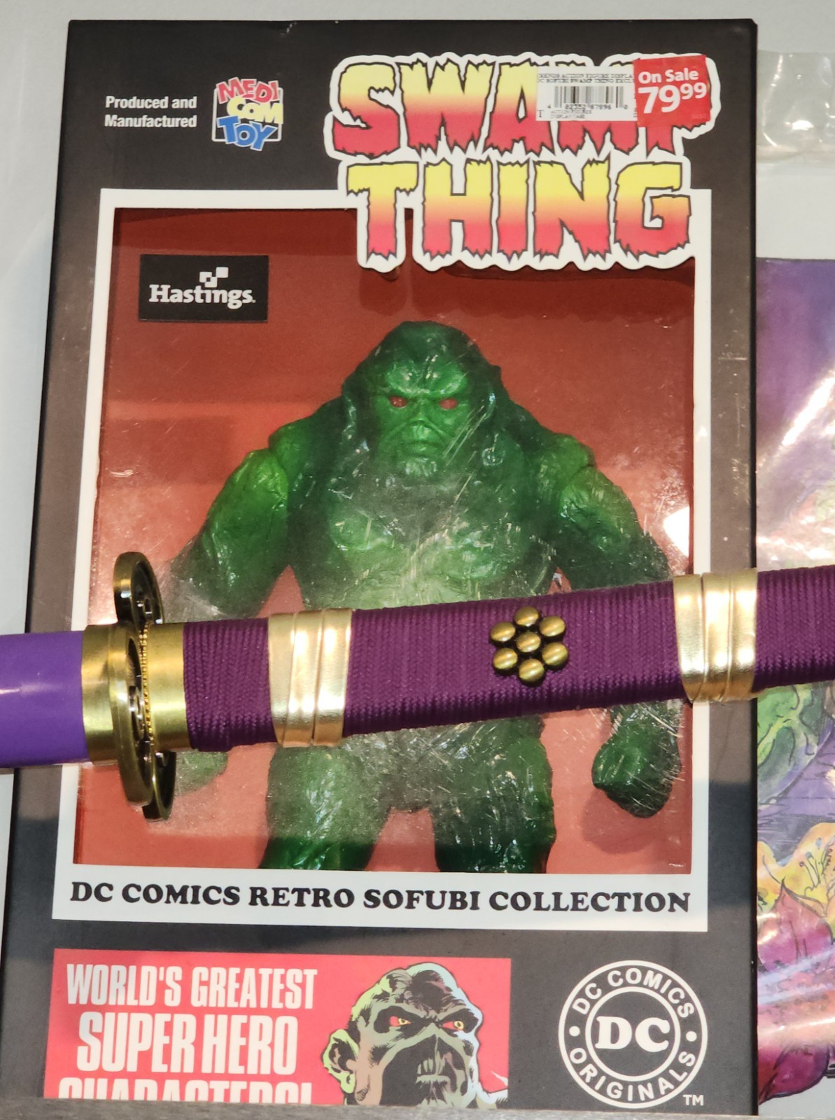 Medicom Sofubi Vinyl DC WB TV Show SWAMP THING Hastings EX Action Figure