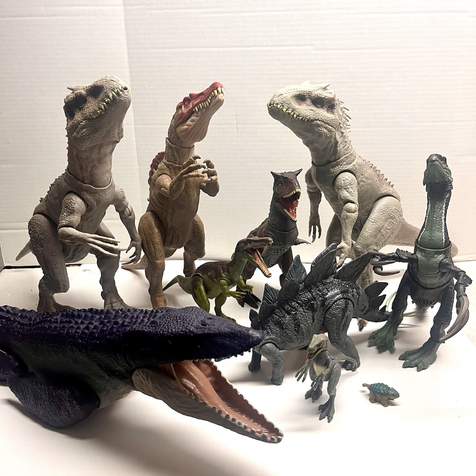 Indominus Rex Cretaceous Mosasaurus Carnotaurus Raptor – Jurassic World Park Lot