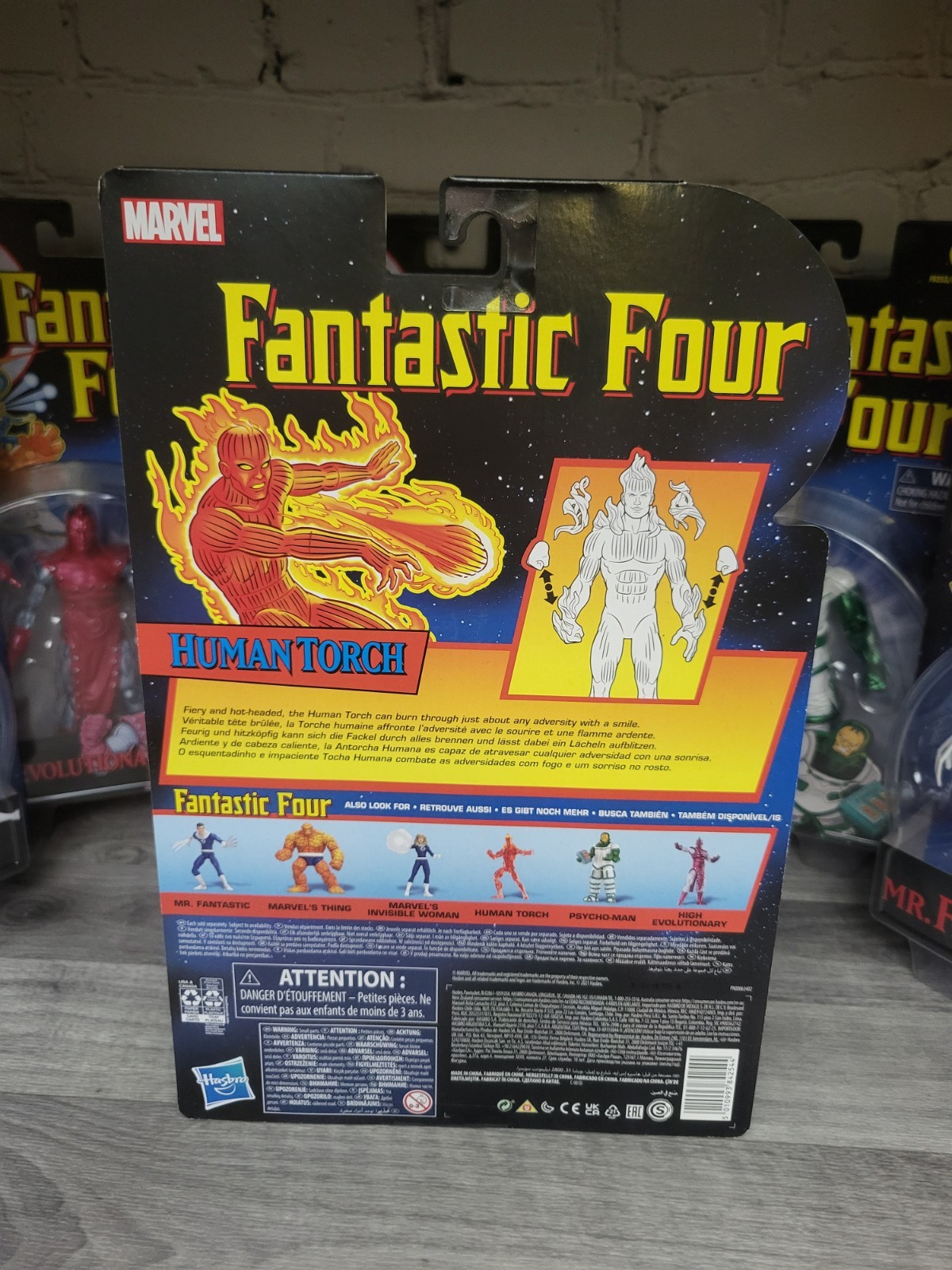 Marvel Legends Retro Fantastic Four Set Of 6 Thing Human Torch Evolutionary New