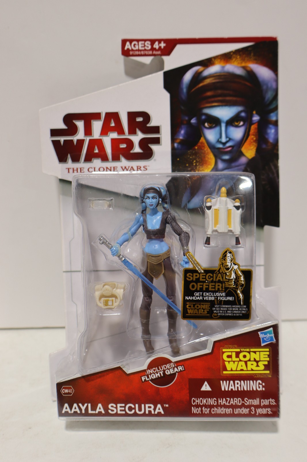 Star Wars Clone Wars Aayla Secura CW40 BOX WEAR