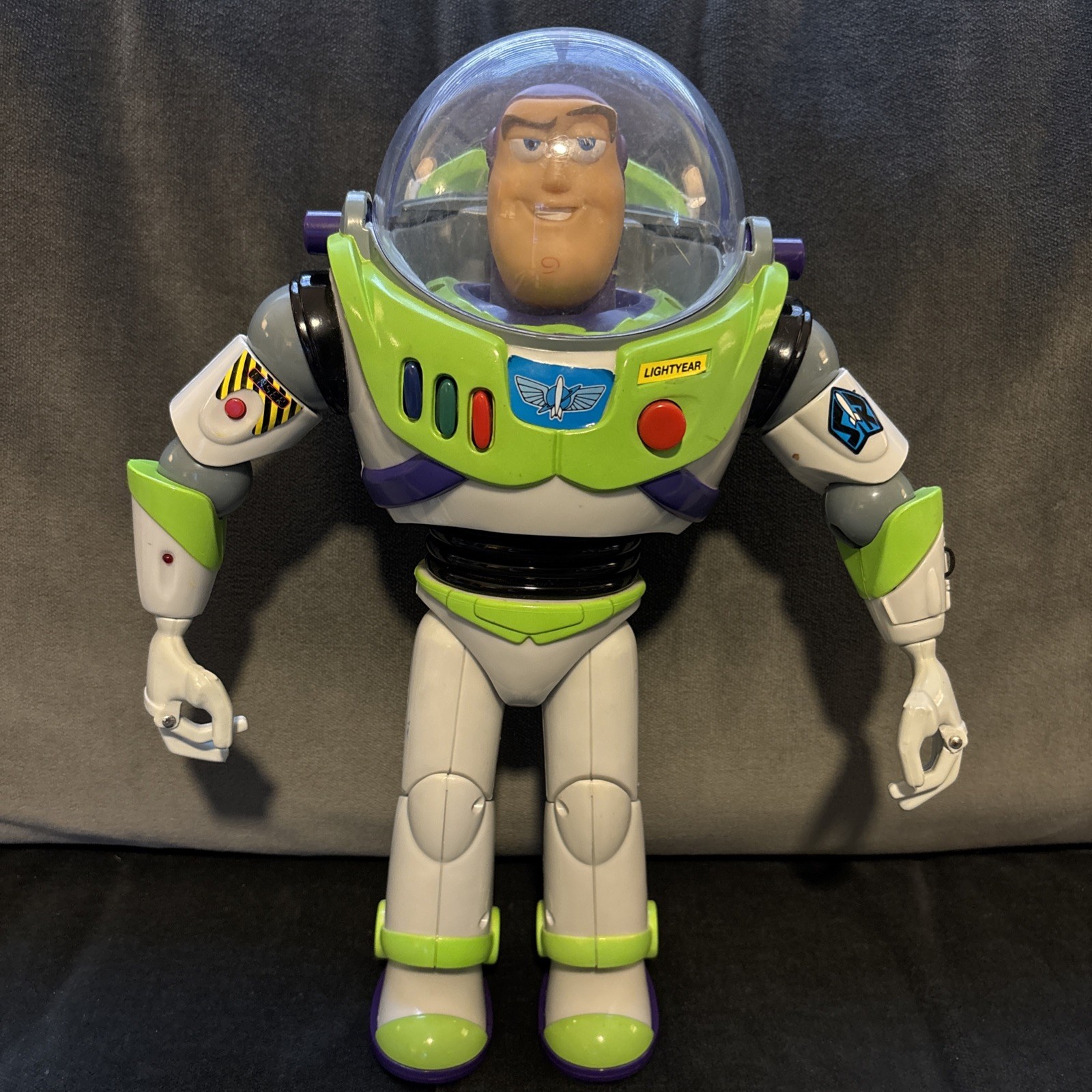 Vintage 1995 Thinkway Toy Story Buzz Lightyear Ultimate 12” Action Figure Works!